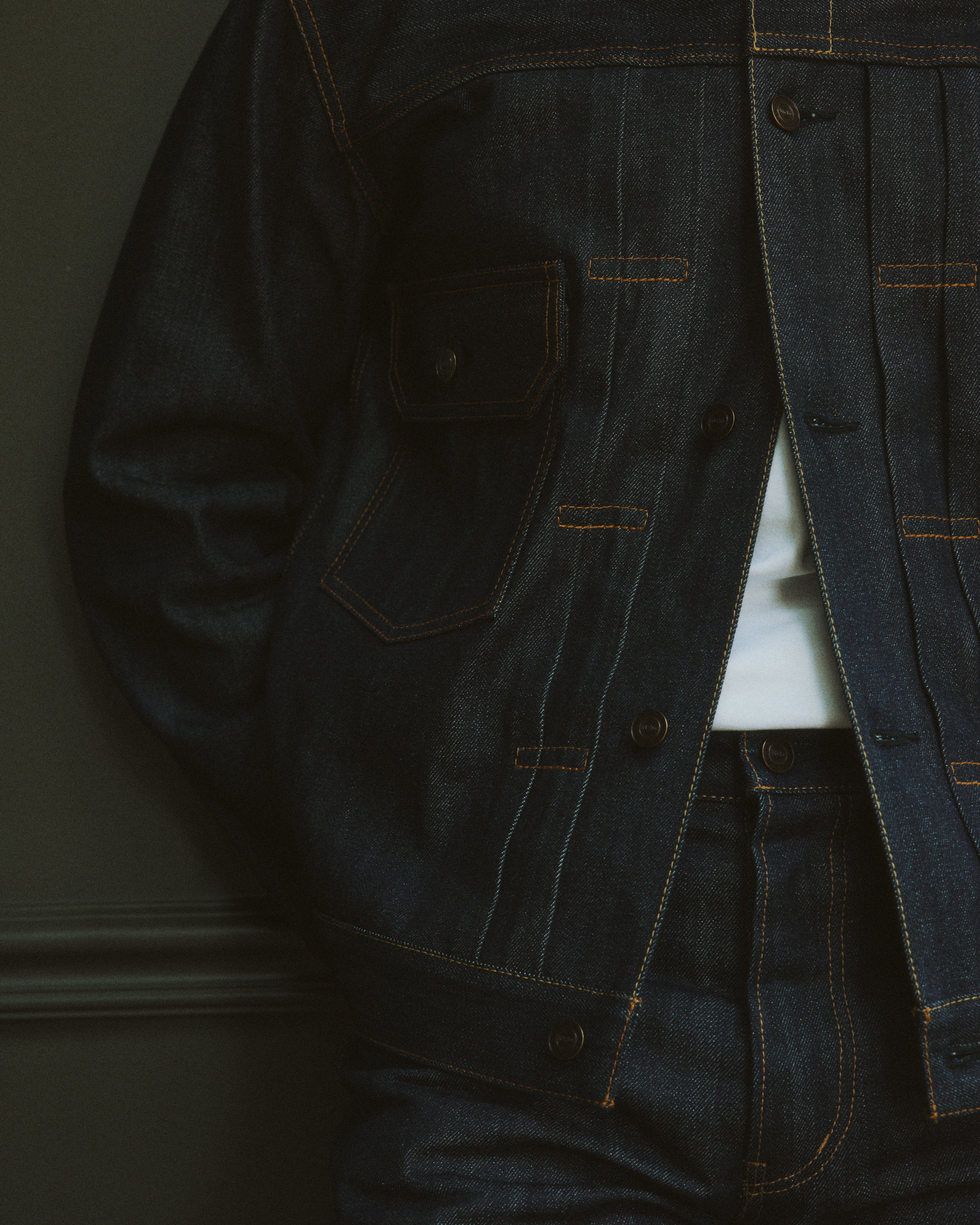 Veste en Jean Selvedge Indigo